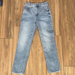 Madewell Women's Straight Leg Blue Jeans